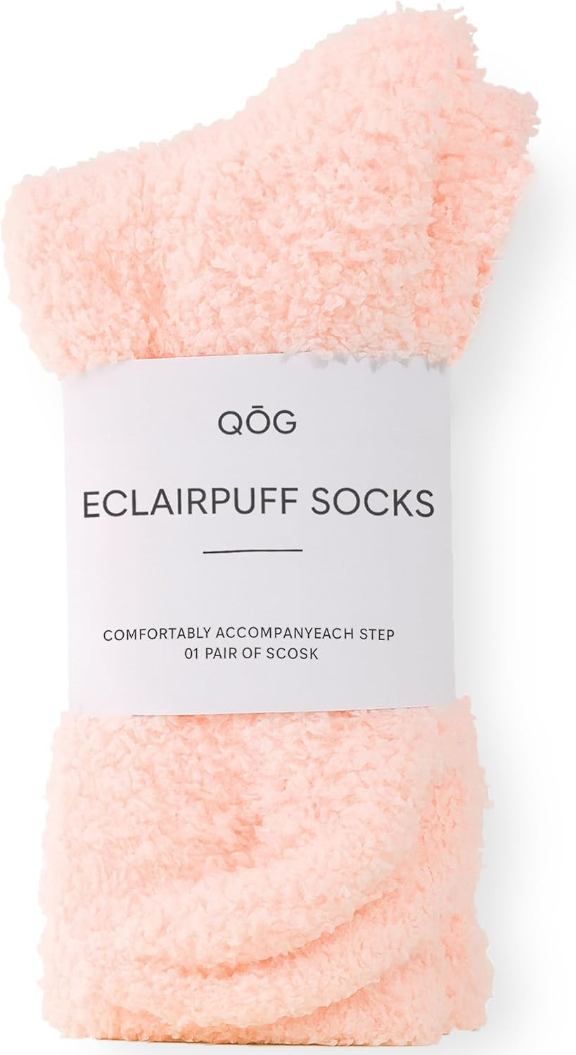 QOG Fuzzy Socks for Women and Men, Cozy Cloud Socks, Soft Fluffy Gift | Amazon (US)
