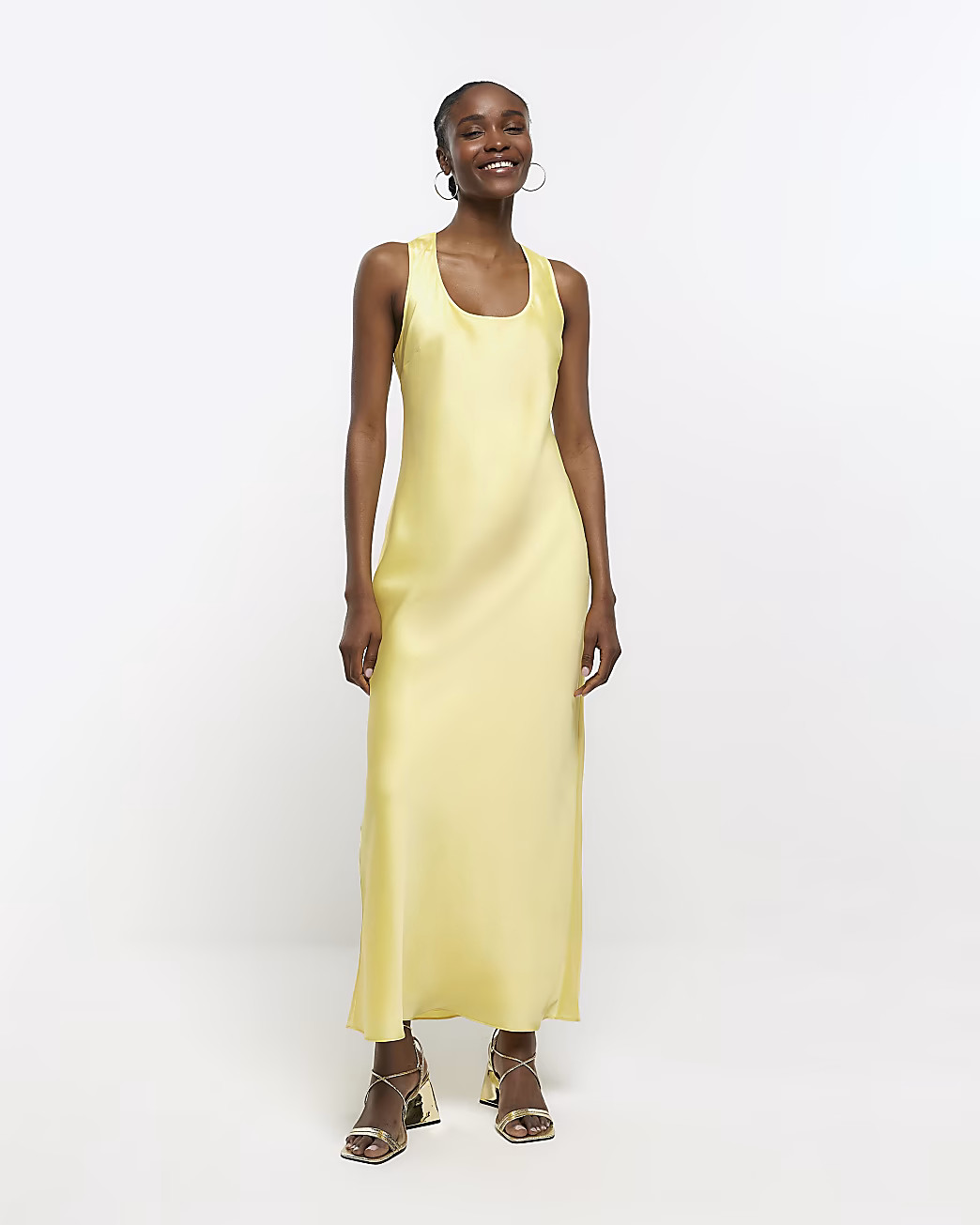 Yellow Slip Maxi Dress | River Island (UK & IE)