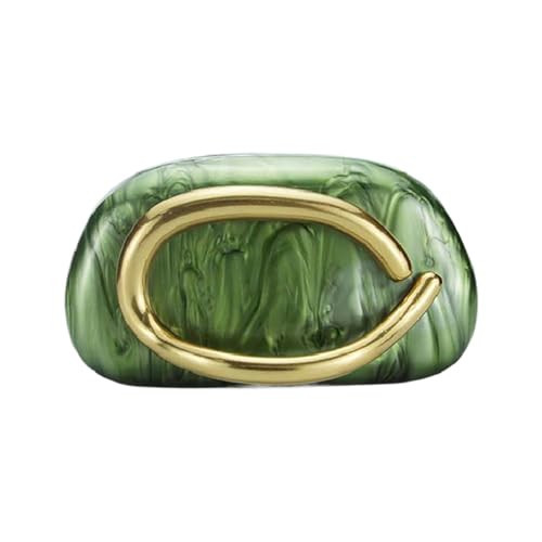 DEBIMY Women Acrylic Clutch Box Metal Handle Evening Bag Trendy Ladies Shoulder Crossbody Purse for Wedding Party Causal, Green | Amazon (US)