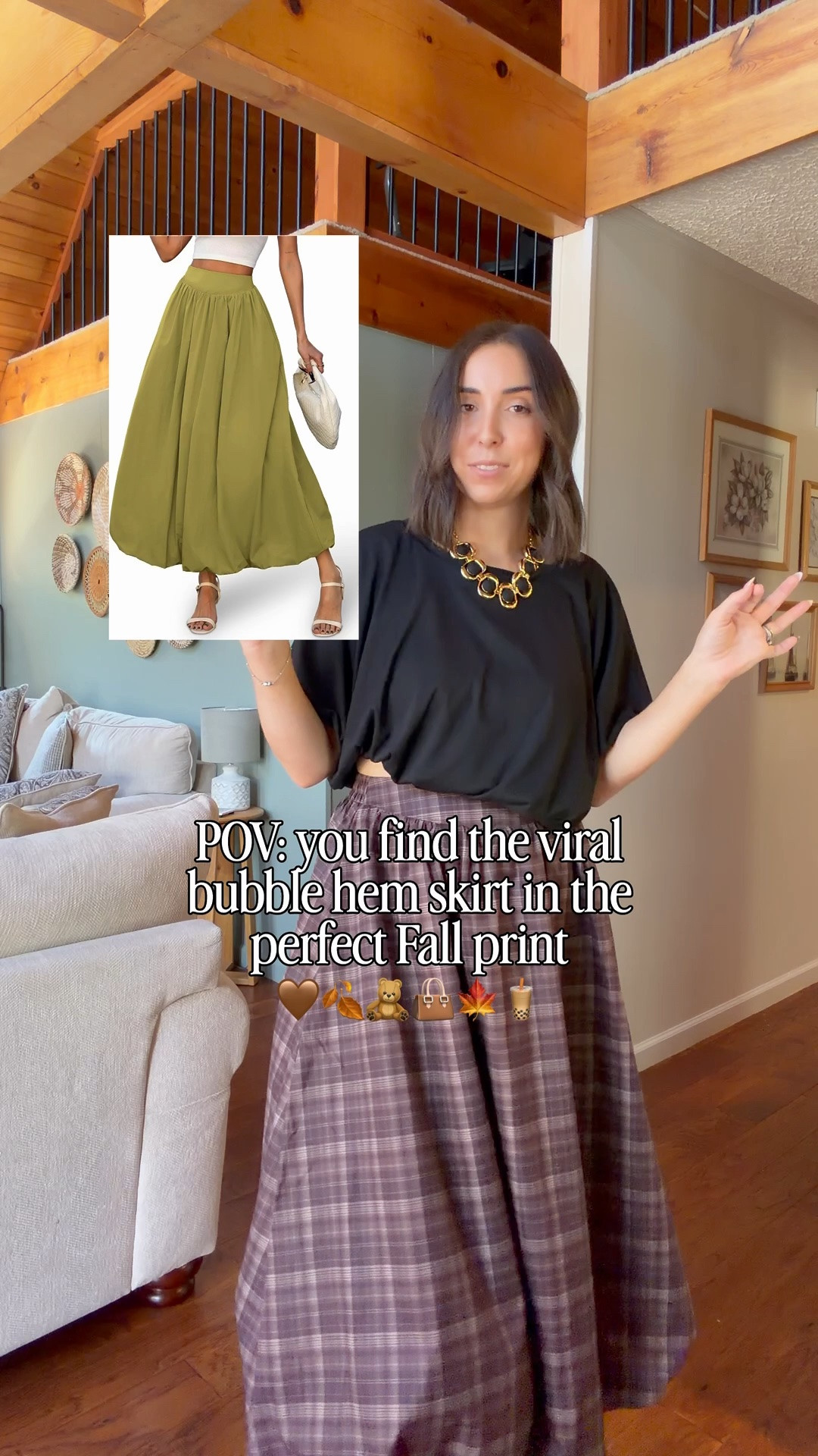 The viral bubble hem skirt from Amazon in the most gorgeous gingham fall pattern 🤎🍂  

Some colors and styles as low as $29!!

#LTKootd #LTKSaleAlert #LTKTall