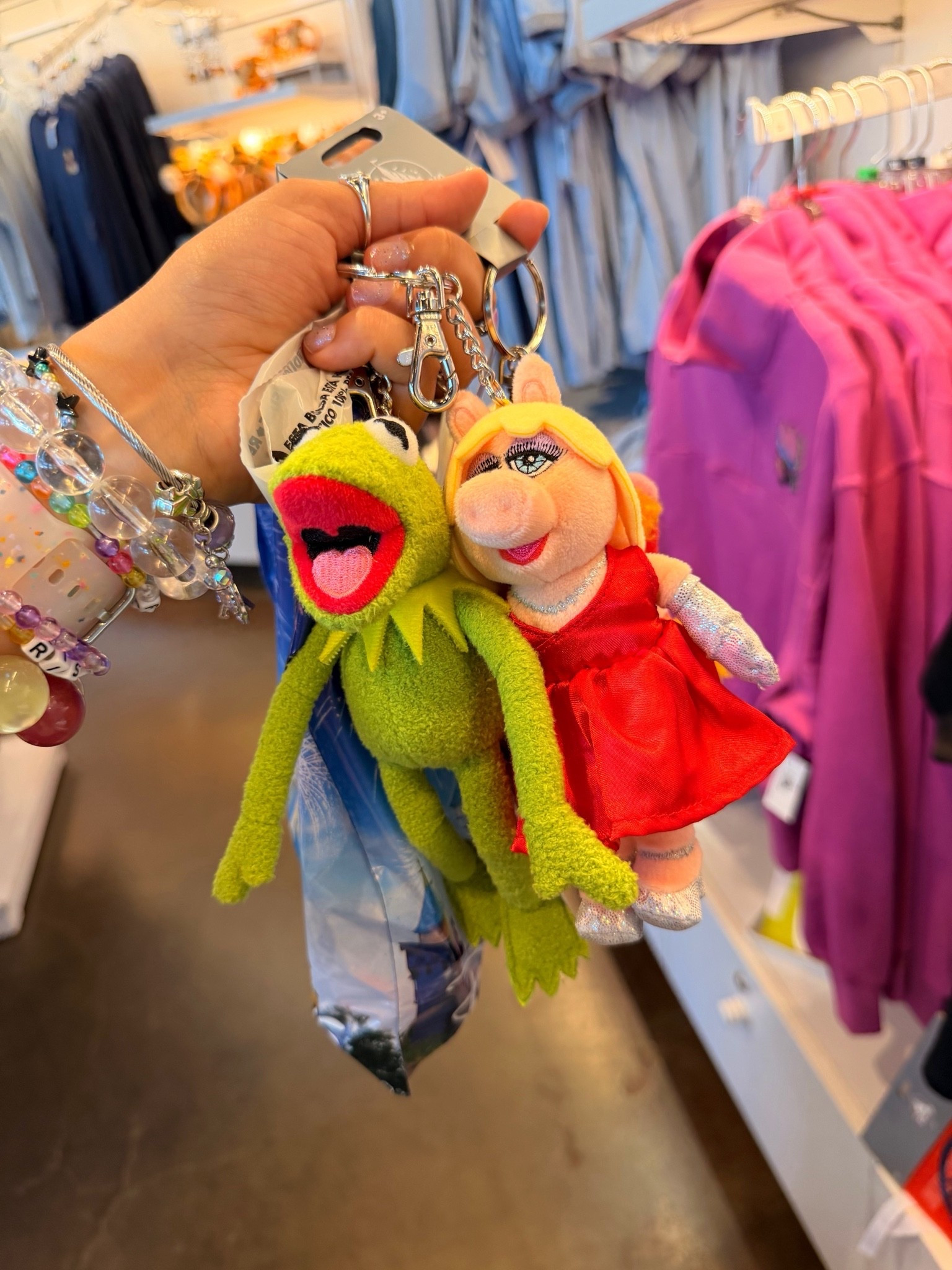 New purse pals!! #disney #muppets #disneyland #keychains #bagcharms #pursepals
