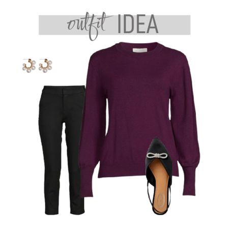 Easy day to night idea – – these shoes are so cute with their rhinestone bows. Perfect for a holiday party or this sweater would make a great gift for anyone on your list.

#LTKunder50 #LTKsalealert #LTKstyletip