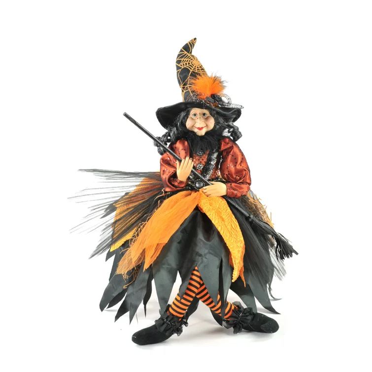 26" Sitting Witch with Broom | Wayfair North America