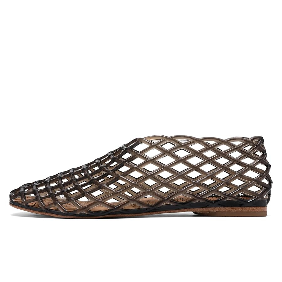 Jelly Mesh Ballet Flats - Comfortable Clear Jelly Shoes, Adult Women's Closed Toe Flats Sandals | Amazon (US)