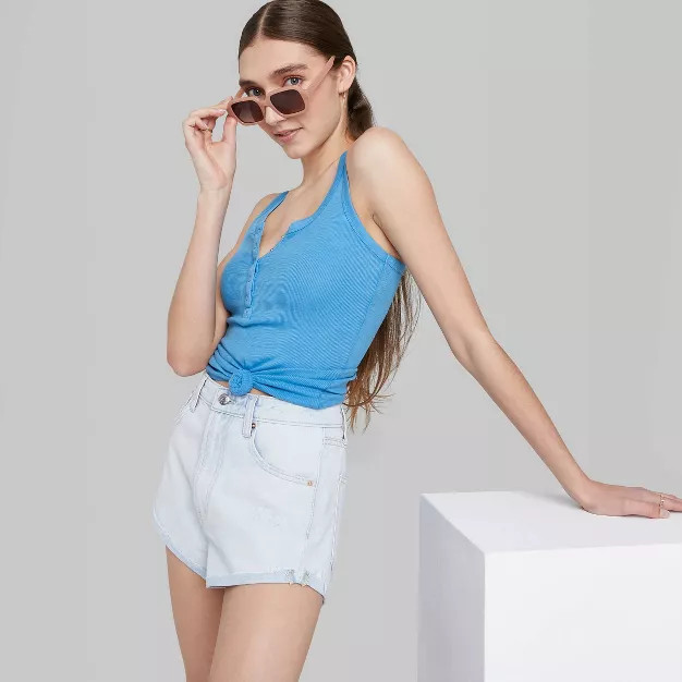 Women's Snap Placket Tank Top - Wild Fable™ | Target