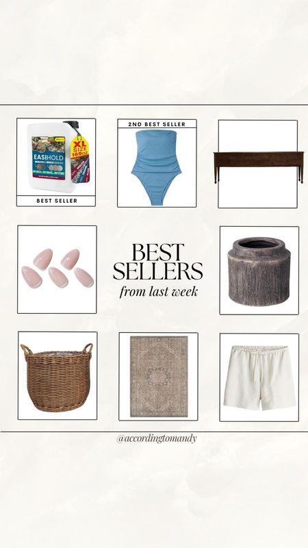 Best Sellers from last week!

trending home finds, trending fashion finds, swimsuit, summer fashion, walmart home finds, patio needs, outdoor gravel, nails, press on nails, viral press on nails, amazon home finds, at home finds, linen shorts, target finds, target fashion finds, etsy finds, wood console table 

#LTKStyleTip #LTKHome