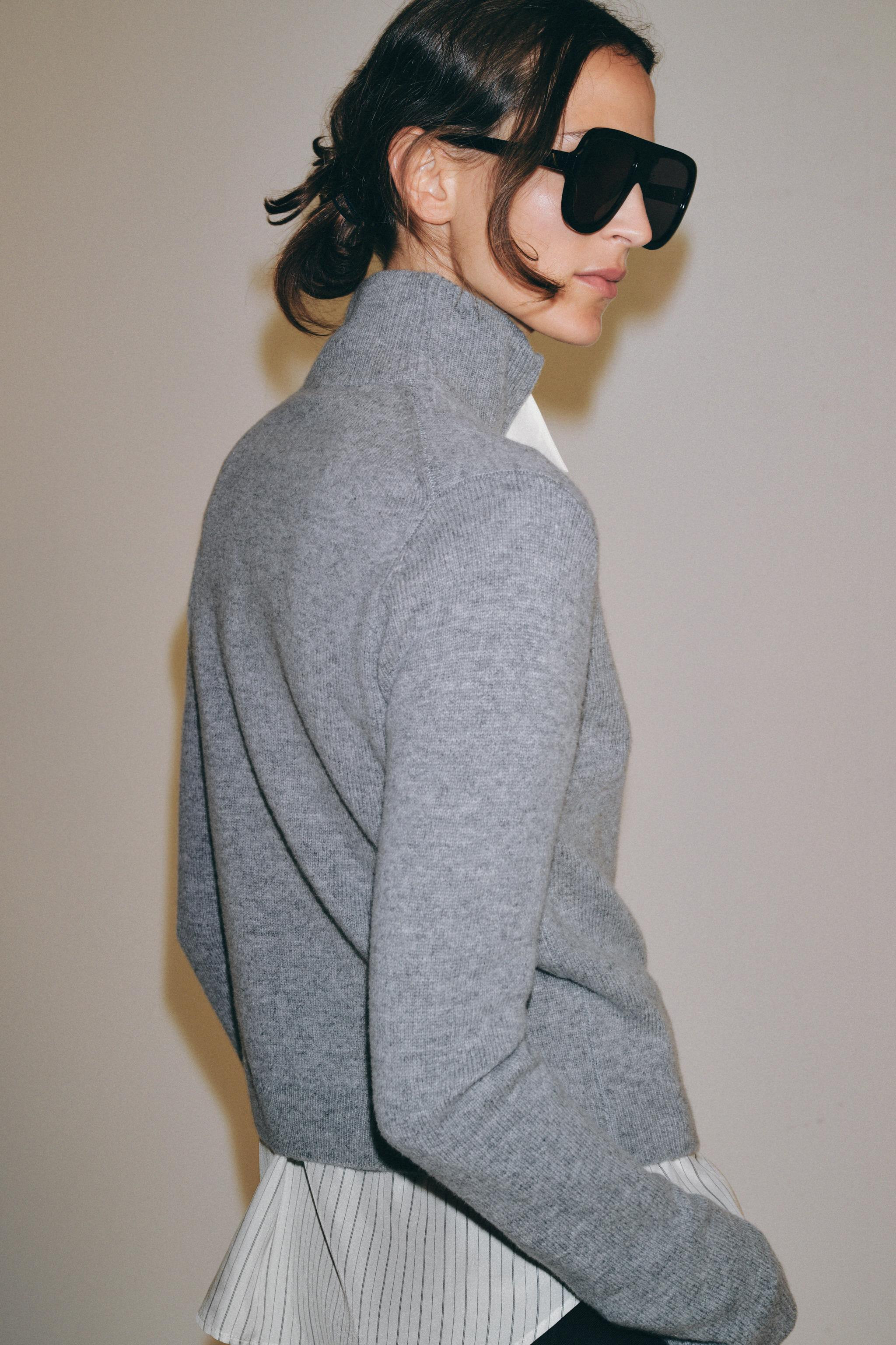 100% WOOL ZIP-UP JACKET | Zara UK