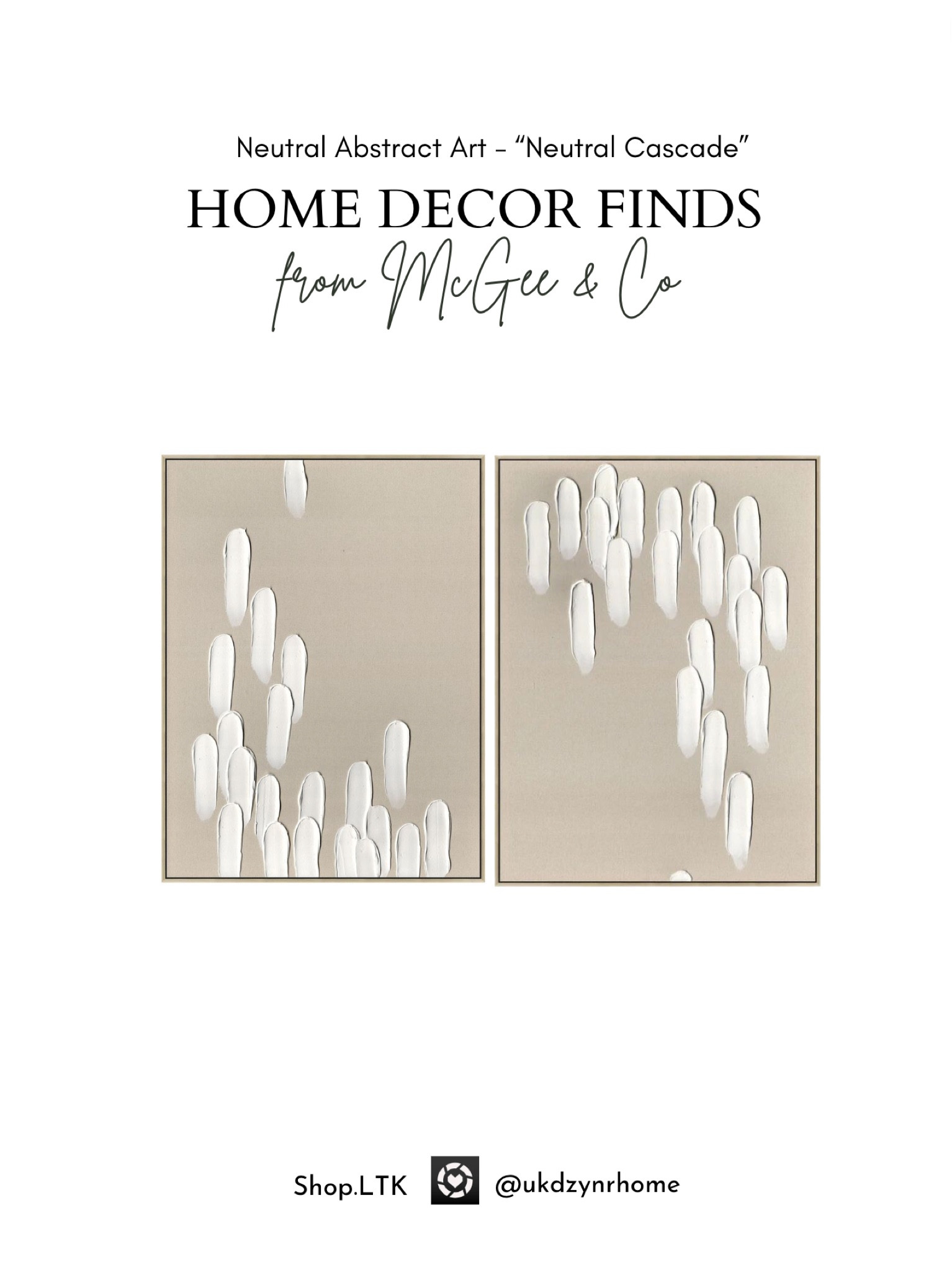 Neutral Abstract Artwork

#LTKGiftGuide #LTKhome