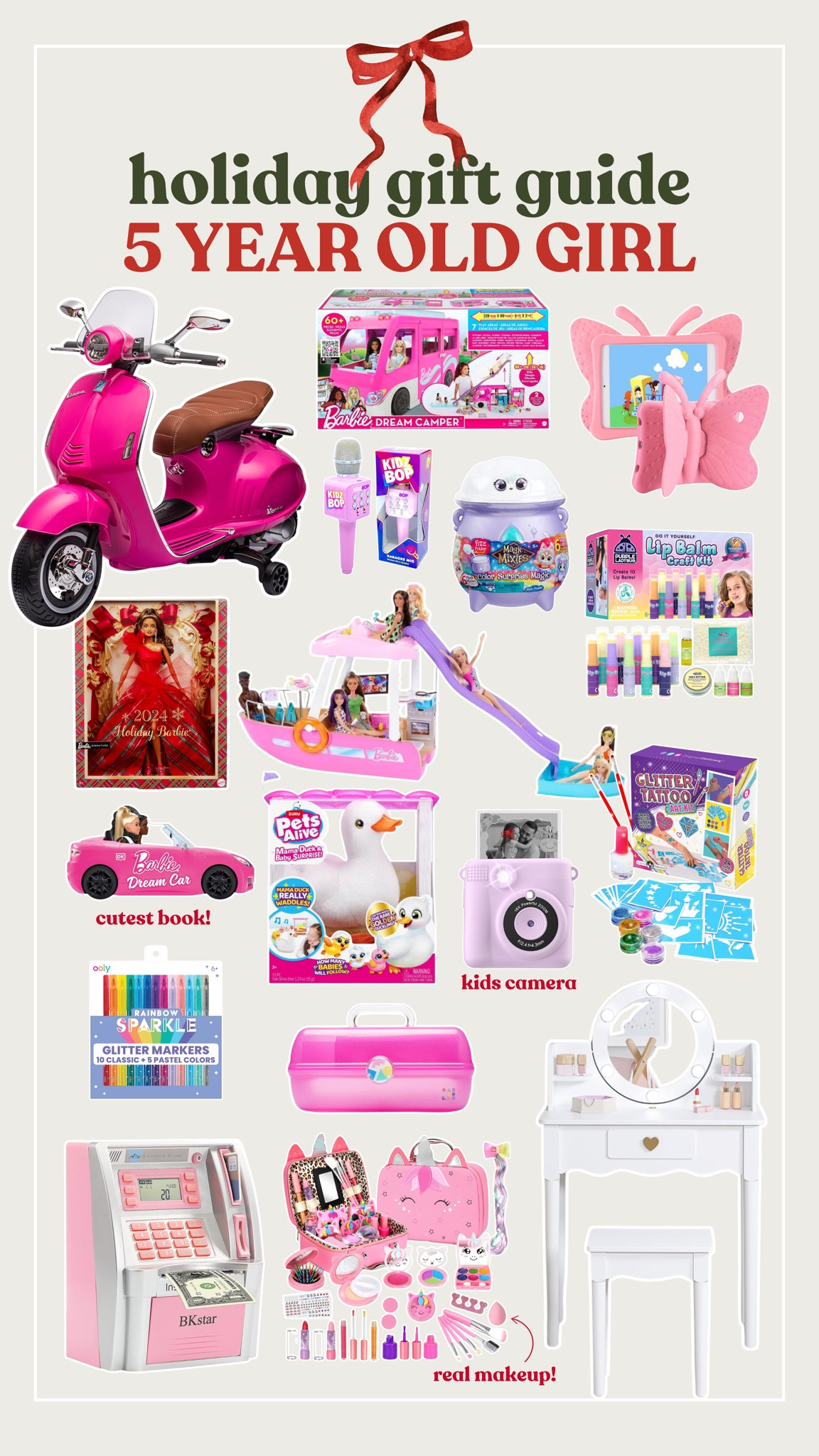 5 year old girl gift guide!

#giftguide #5yearold #girl #christmas #giftidea #toys

#LTKKids #LTKGiftGuide #LTKHoliday