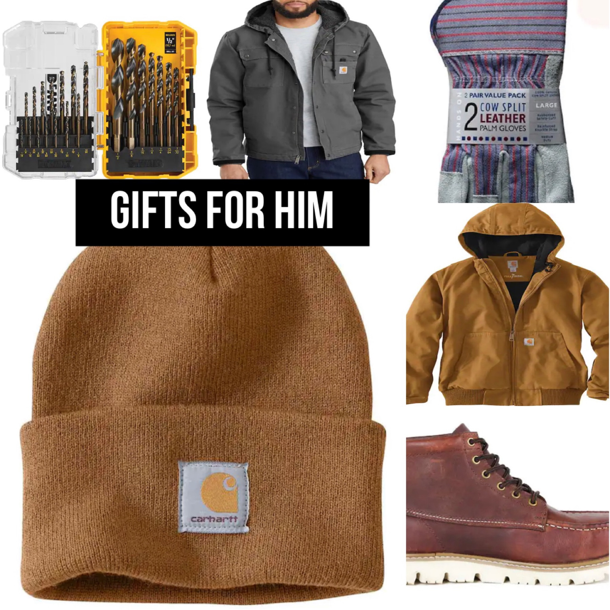 Gift guide for him. Gifts for men. Working man. 

#LTKSeasonal #LTKunder50 #LTKGiftGuide