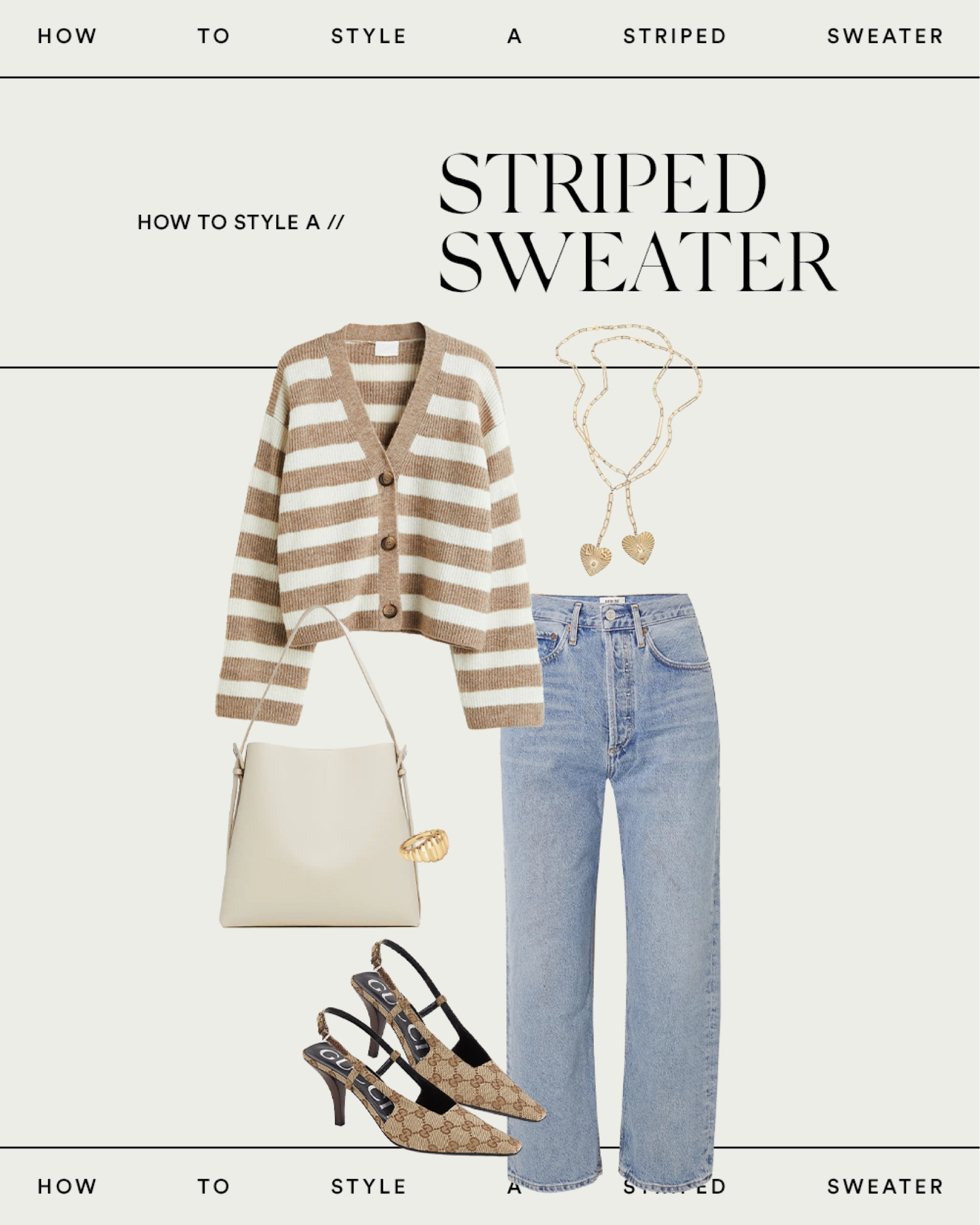 How to style a striped sweater