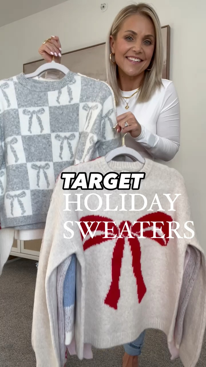 Target Holiday Sweaters🎁
Obsessed with all of these sweaters- such cute prints and only $25 each! Perfect to wear with jeans or dress up for a cute Christmas party look!❤️


Target Christmas sweaters, Christmas outfits, winter sweaters, target finds, target style, target fashion finds, bow sweater, apres ski sweater, winter outfits 

#LTKSeasonal #LTKHoliday #LTKFindsUnder50