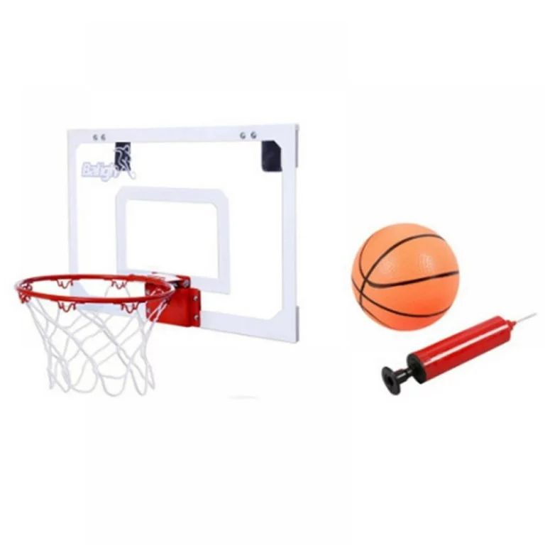 Pro Mini Basketball Hoop Over The Door & Wall Mount Indoor Basketball Hoop w/Shatterproof Backboa... | Walmart (US)