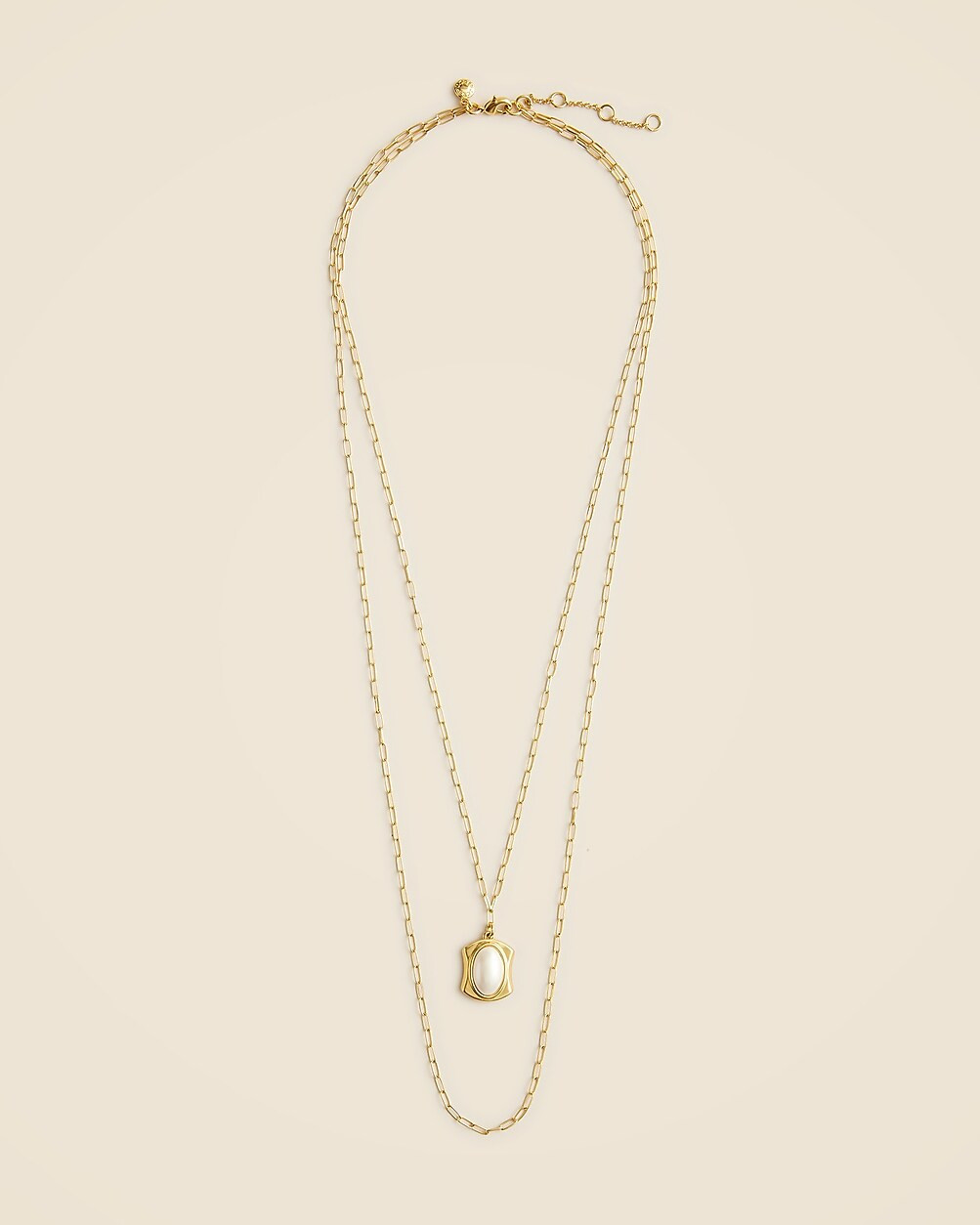 Layered pearl pendant necklace | J. Crew US