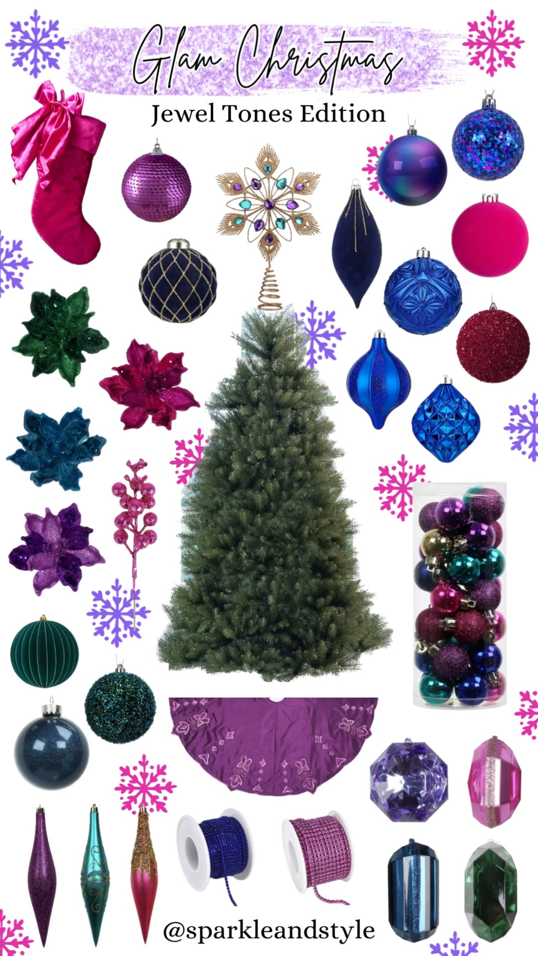 Glam Christmas: Jewel Tones 💜🩷💚

Christmas decor, Christmas tree, Christmas ornaments, Christmas ribbon, Christmas tree skirt, christmas stocking, Christmas wreath, Christmas tree topper, Christmas stocking holder, home interior, home decor, home accessories, home decoration, glam Christmas decor, girly girl Christmas, Luxe Christmas, elegant Christmas, classy Christmas, Christmas tree decorations, Christmas decorations

#LTKHoliday #LTKHome #LTKSeasonal