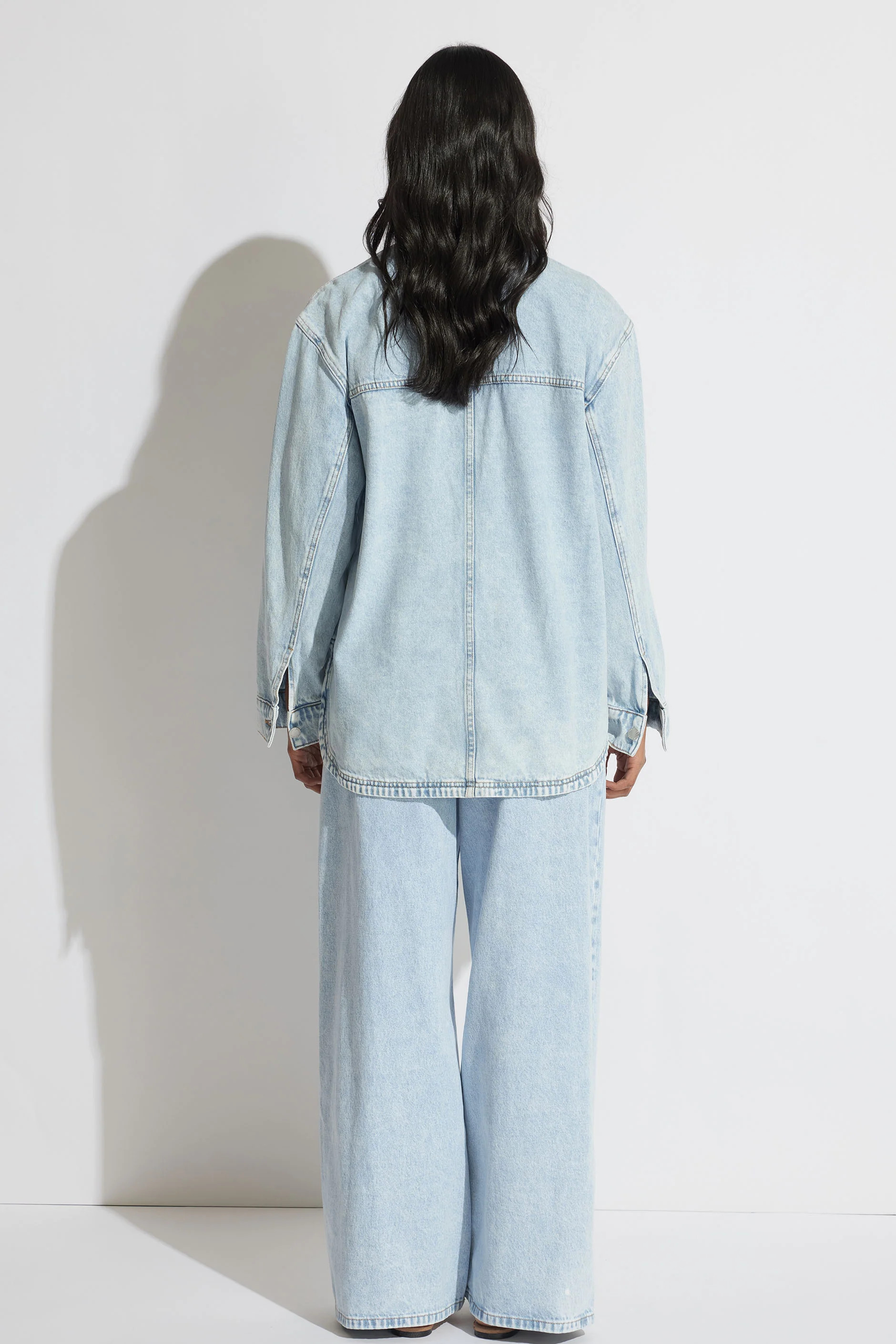 Elena Wide Leg Jean - Byron Blue | DECJUBA