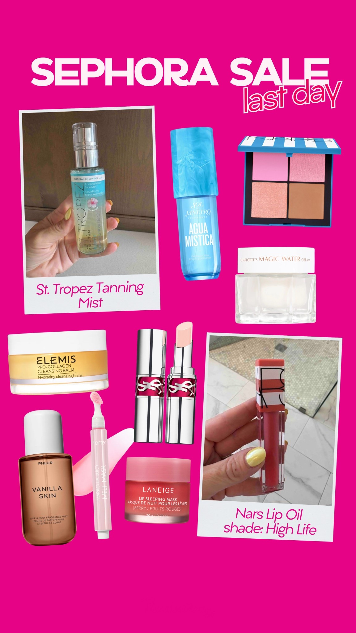 last day of the #sephorasale 

I have and love ALl of these items. The spray tan face mist is an absolute MUST!

#LTKBeauty #LTKSaleAlert #LTKGiftGuide