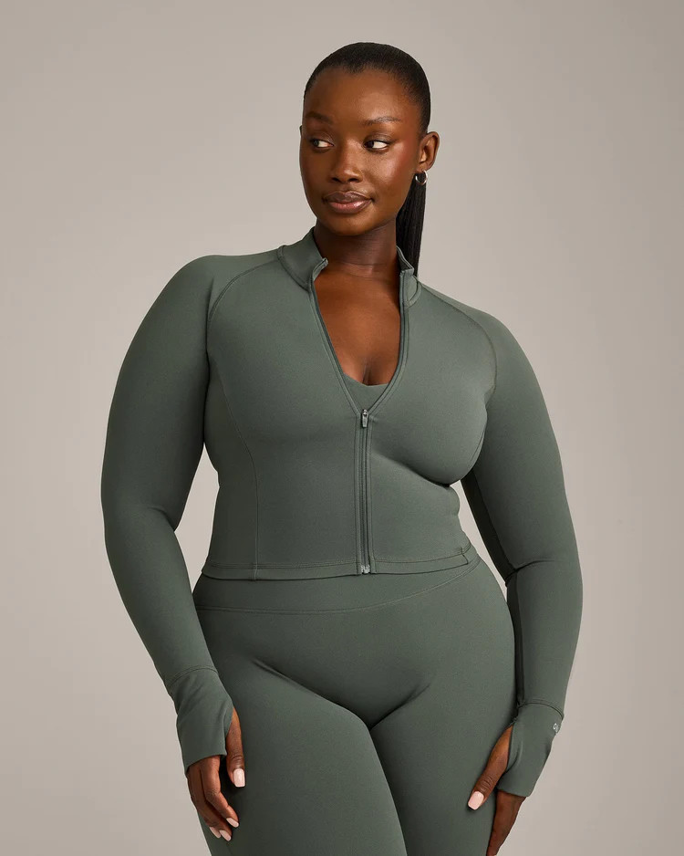 SoftMotion™ Mid Jacket with Gray Logo 
 Dark Khaki | Oner Active (UK / US)