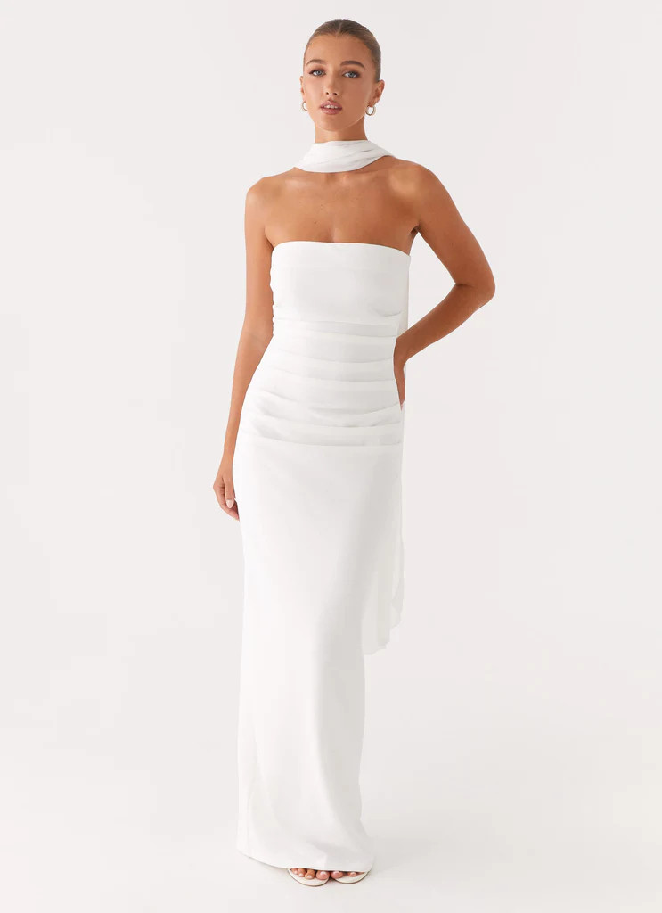 Libra Maxi Dress - White | Peppermayo (Global)