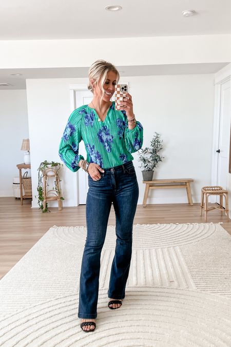 Wearing small in this pretty top from Walmart. Jeans fit true to size. 

Follow Sarah Joy for more Walmart fashion finds  

#LTKstyletip #LTKunder50 #LTKworkwear