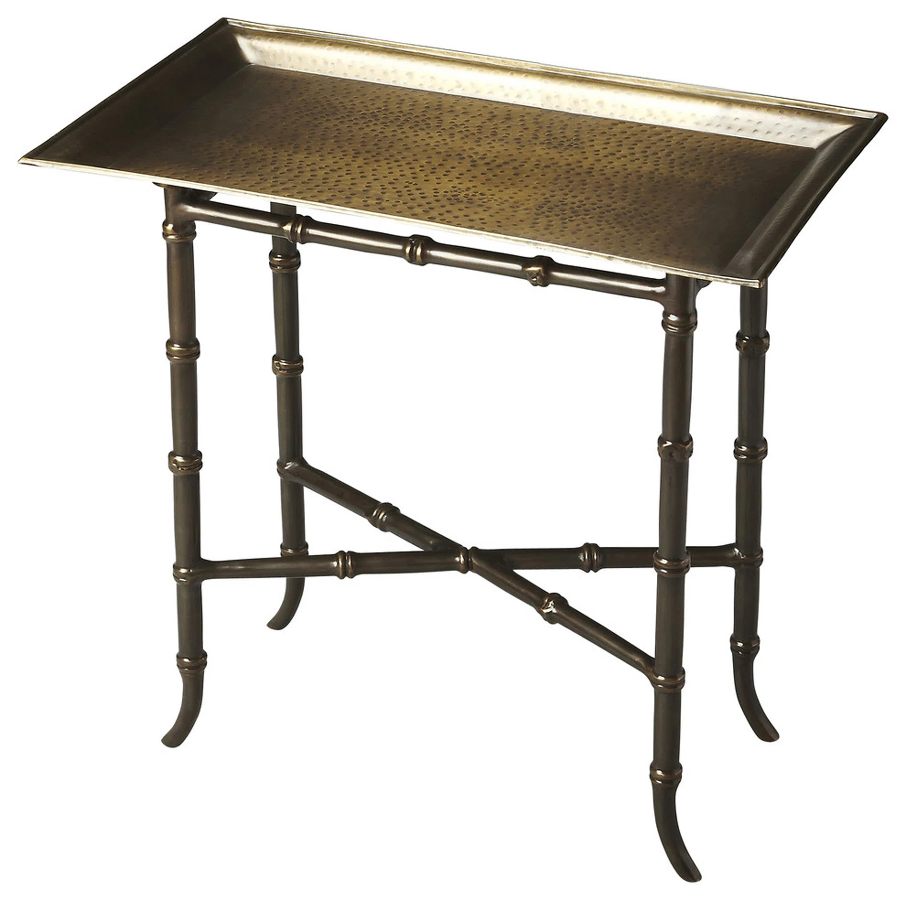 Butler Meiling Antique Brass Tray Top Side Table & Reviews | Perigold | Perigold
