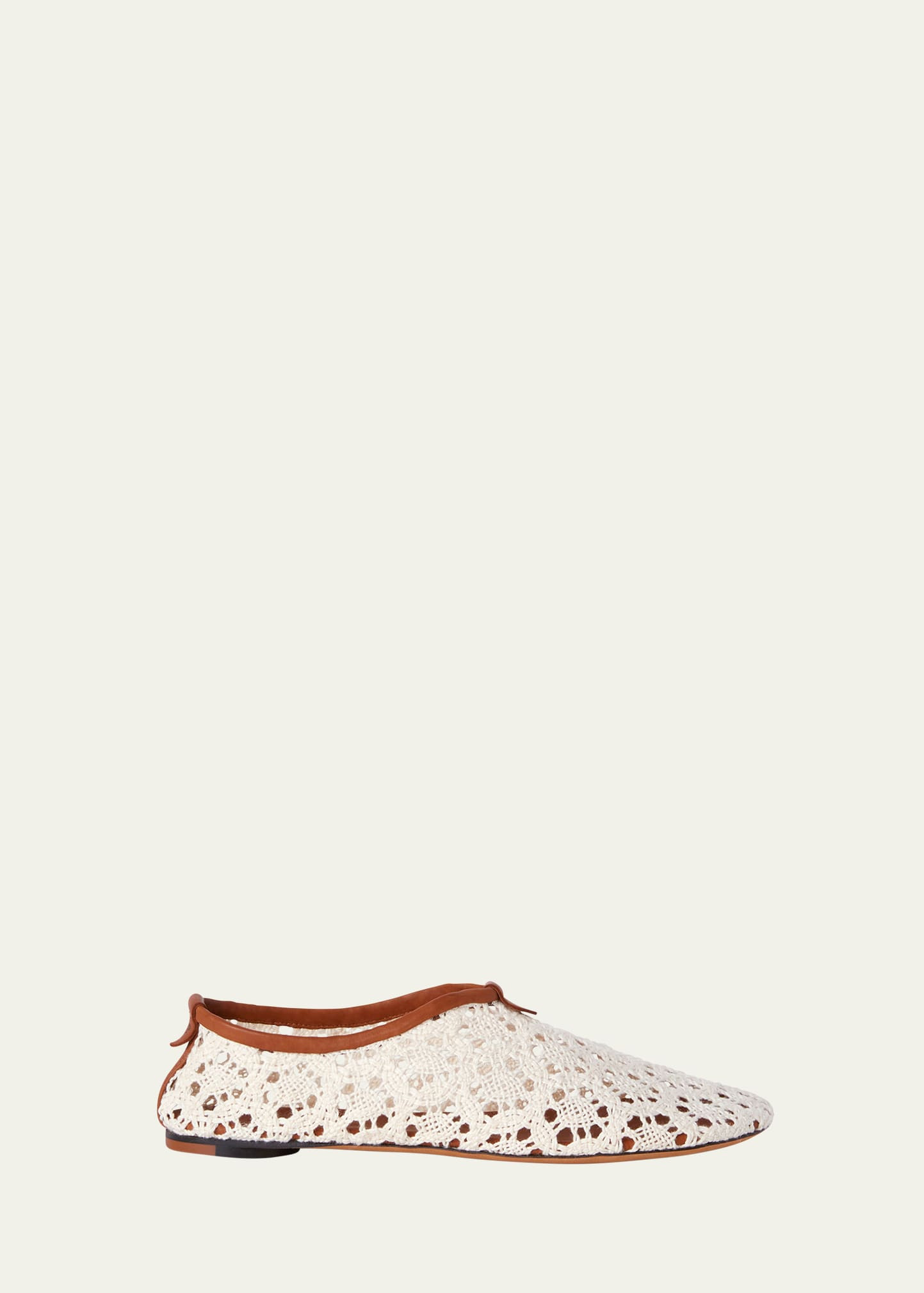 Loro Piana Floaty Macrame Ballerina Flats | Bergdorf Goodman