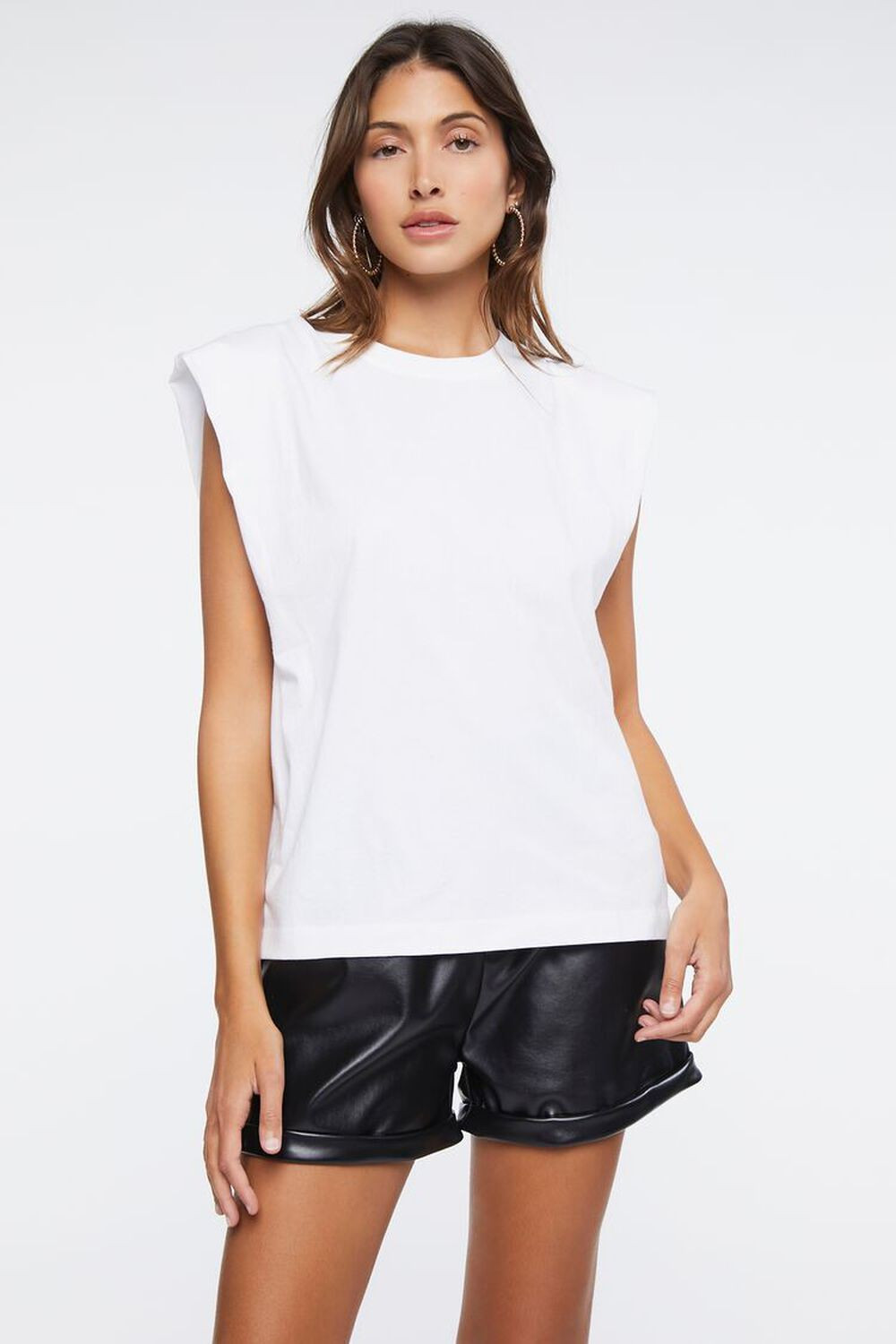 Faux Leather Paperbag Shorts | Forever 21 (US)
