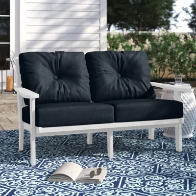 Sarahi POLYWOOD x Sol 72 Traditional Deep Seating Loveseat | Wayfair North America