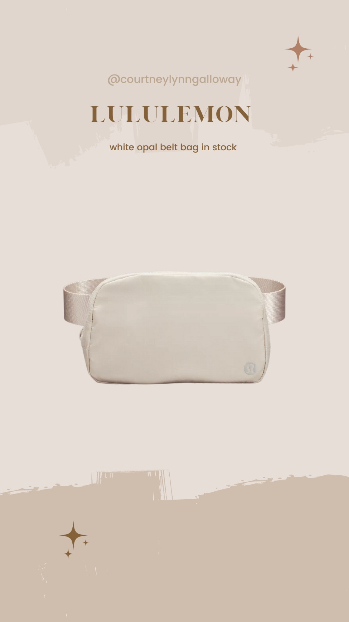 Lululemon belt bag restocked in whittle opal!

A very popular Christmas gift!

#whiteopal #beltbag #lululemon 

#LTKSeasonal #LTKitbag #LTKHoliday