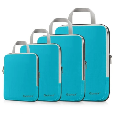 Gonex Compression Packing Cubes Set Expandable Packing Organizers 4pcs | Walmart (US)