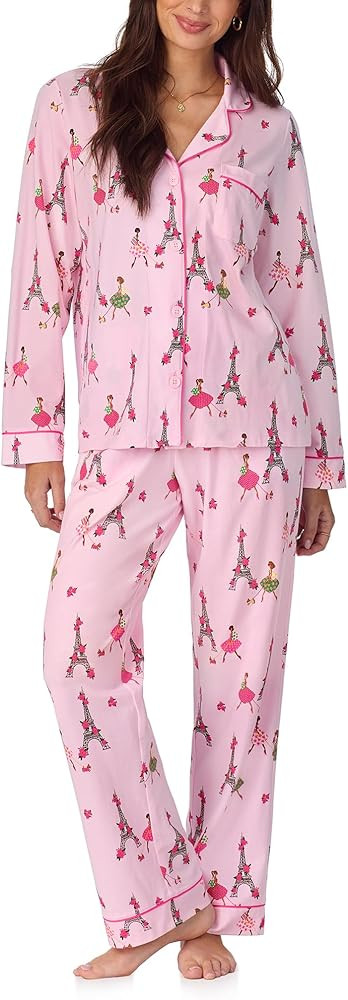 Bed Head PJs Womens Matching Pajamas - Soft Organic Cotton Long Sleeve Button Down PJ Top & Pants... | Amazon (US)