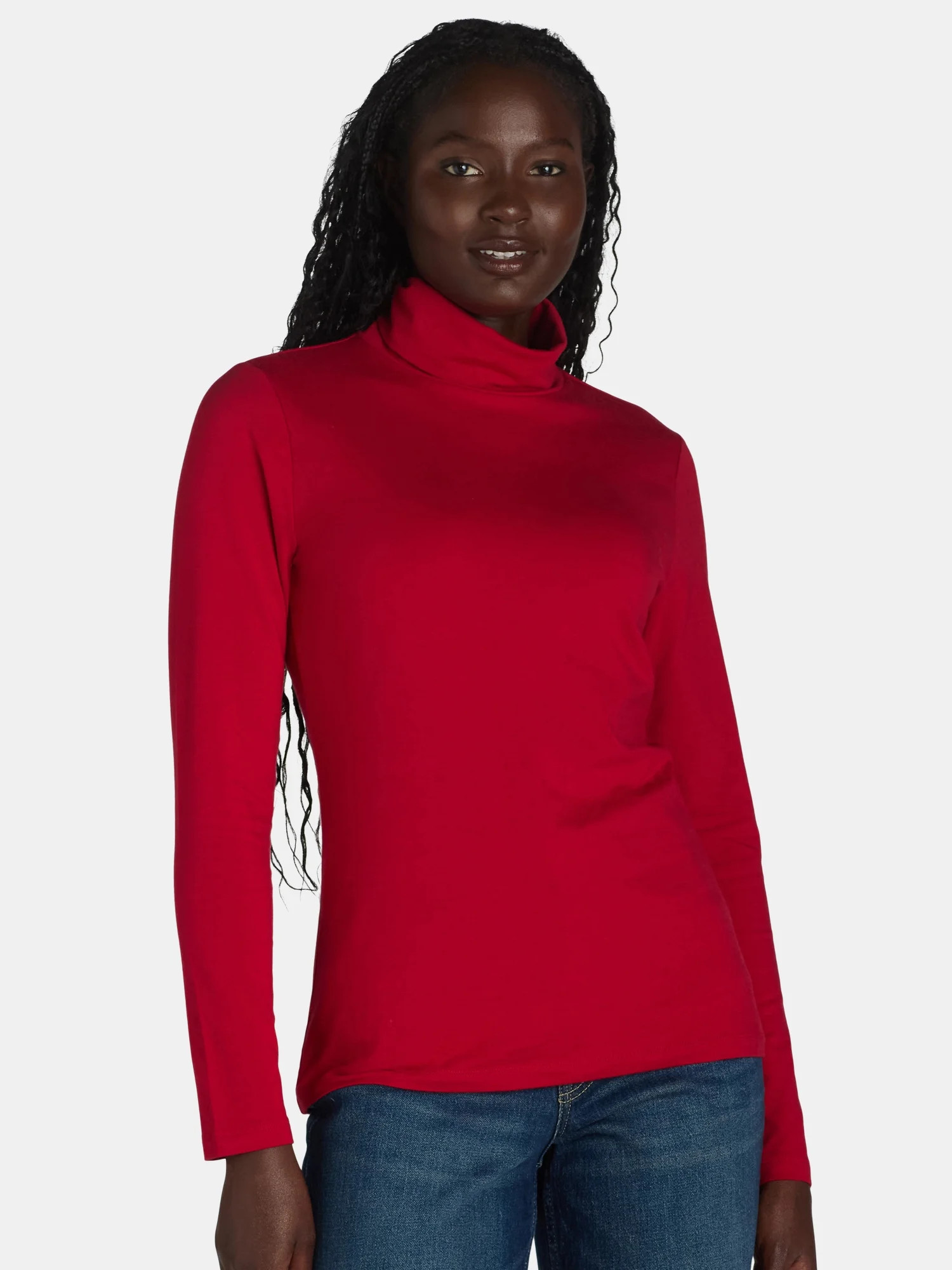 Time and Tru Women's Turtleneck, Size S-XXXL | Walmart (US)