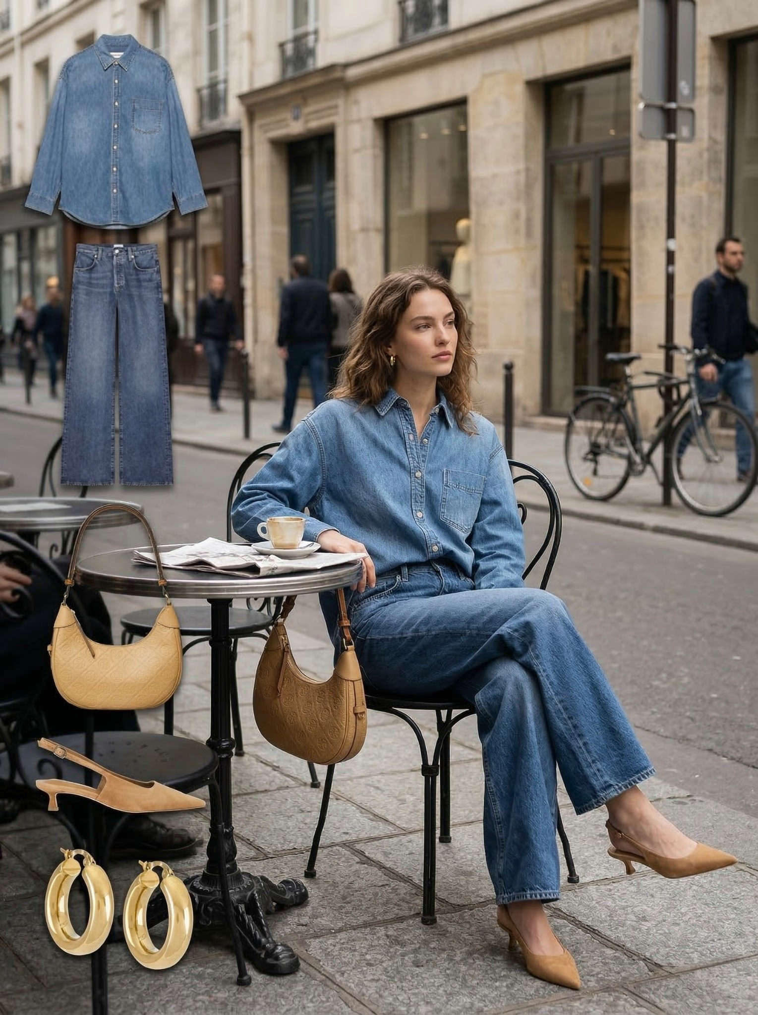 ✨ Effortless Denim on Denim ✨

A modern take on a classic double denim look that feels relaxed yet elevated. The denim button down paired with matching straight leg jeans creates a cohesive, easy silhouette that’s perfect for everyday styling.

Warm tan accessories soften the blue tones and add a polished contrast, from the sleek slingback heels to the structured shoulder bag. Gold hoops complete the look with a touch of understated elegance.

🤍 Style Details:
• Denim button down for a timeless casual base  
• Matching straight leg jeans for a clean, cohesive look  
• Tan slingback heels for a refined finish  
• Structured tan shoulder bag for warm contrast  
• Gold hoop earrings for a classic touch  

Everything linked and ready to shop ✨

#LTKootd #LTKStyle #LTKCasual

#LTKSeasonal #LTKgrwm #LTKootd
