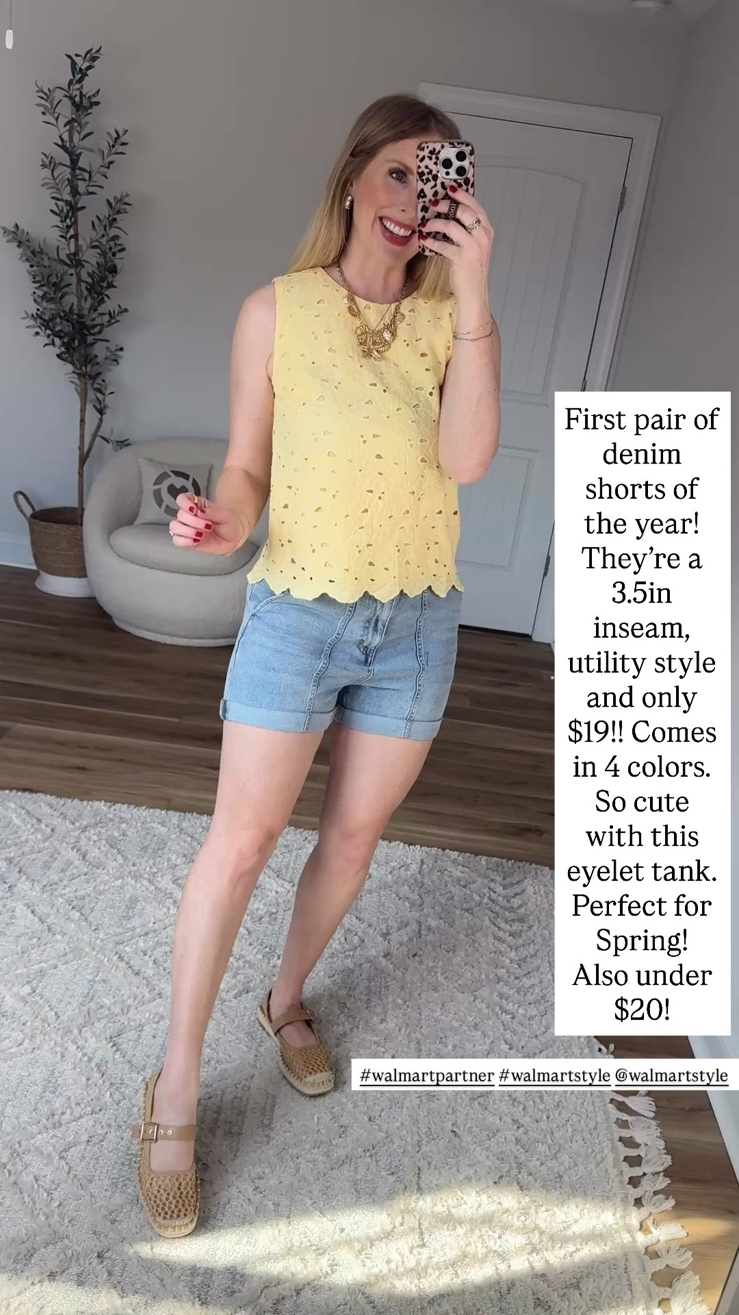 Weekend Walmart Wins try-on
Eyelet tank- small
Utility denim shorts- 4

#walmartpartner #walmartstyle @walmartstyle

#LTKootd #LTKmomlife