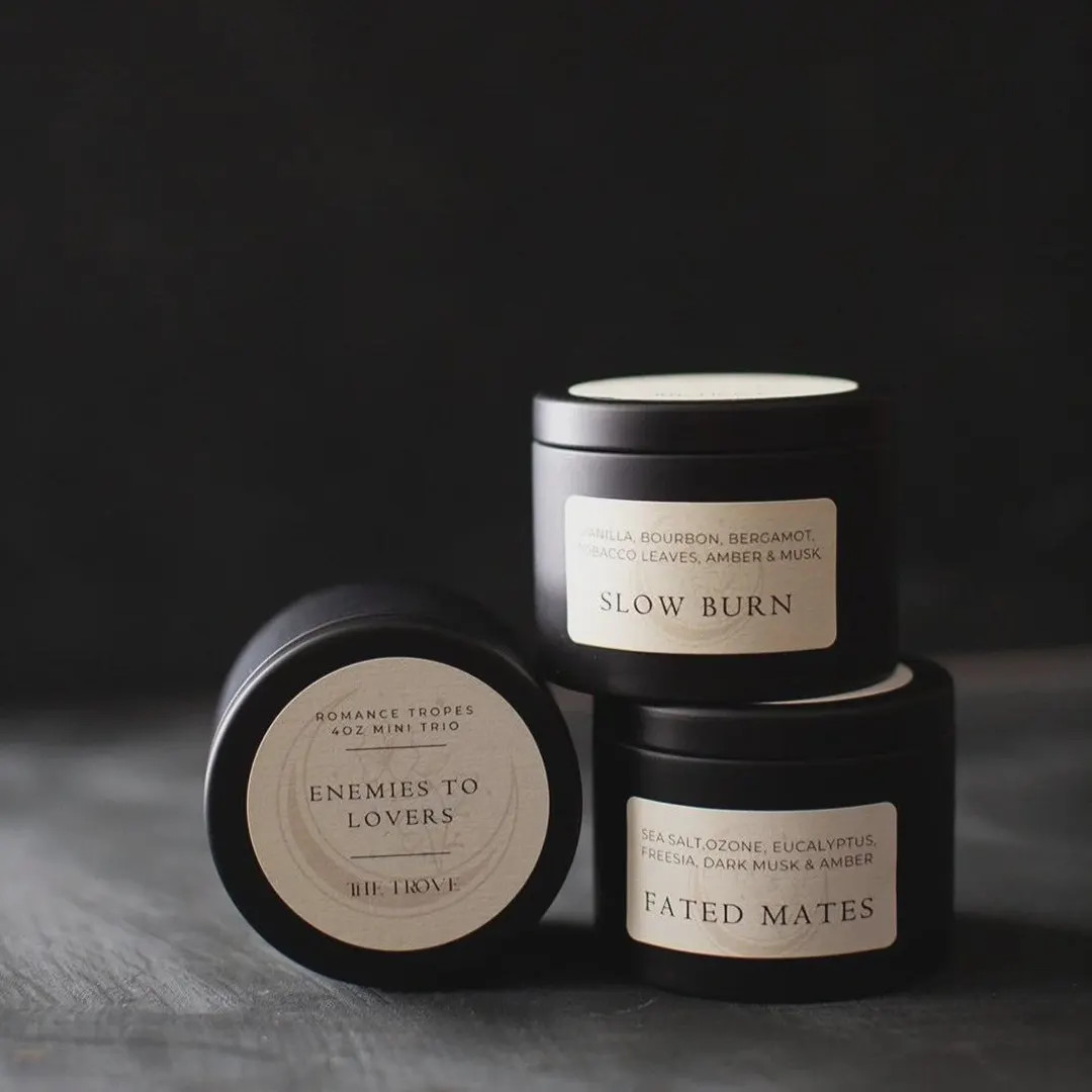 Romance Trope Mini Trio – 4oz Candle Gift Set – Enemies to Lovers • Slow Burn • Fated Mat... | Etsy (US)