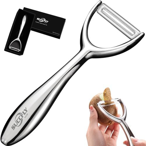 SUCCFLY Vegetable Peeler Stainless Steel, Premium Potato Peelers for Kitchen, Veggie Fruit Peeler... | Amazon (US)