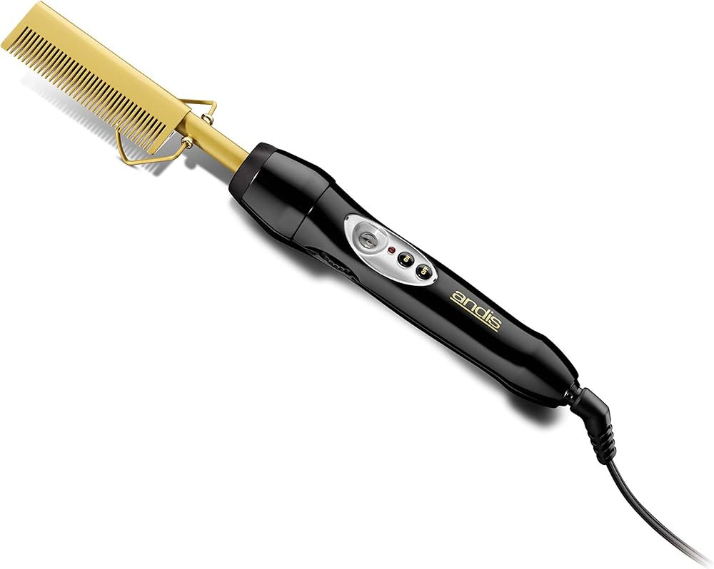 Andis 38300 Professional Heat Ceramic Press Comb for Hair, Straightener - 450F High Heat with Dua... | Amazon (US)