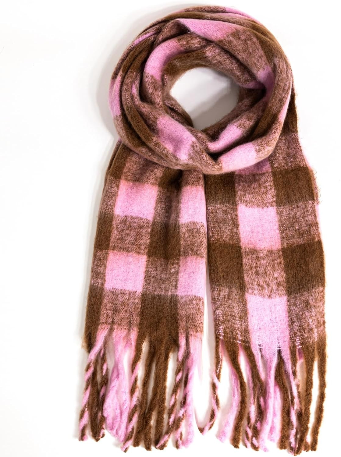 AUSEKALY Women's Scarf Cashmere Big Colorful Plaid Thick Wrap Winter Oversized Warm Blanket Chunk... | Amazon (US)