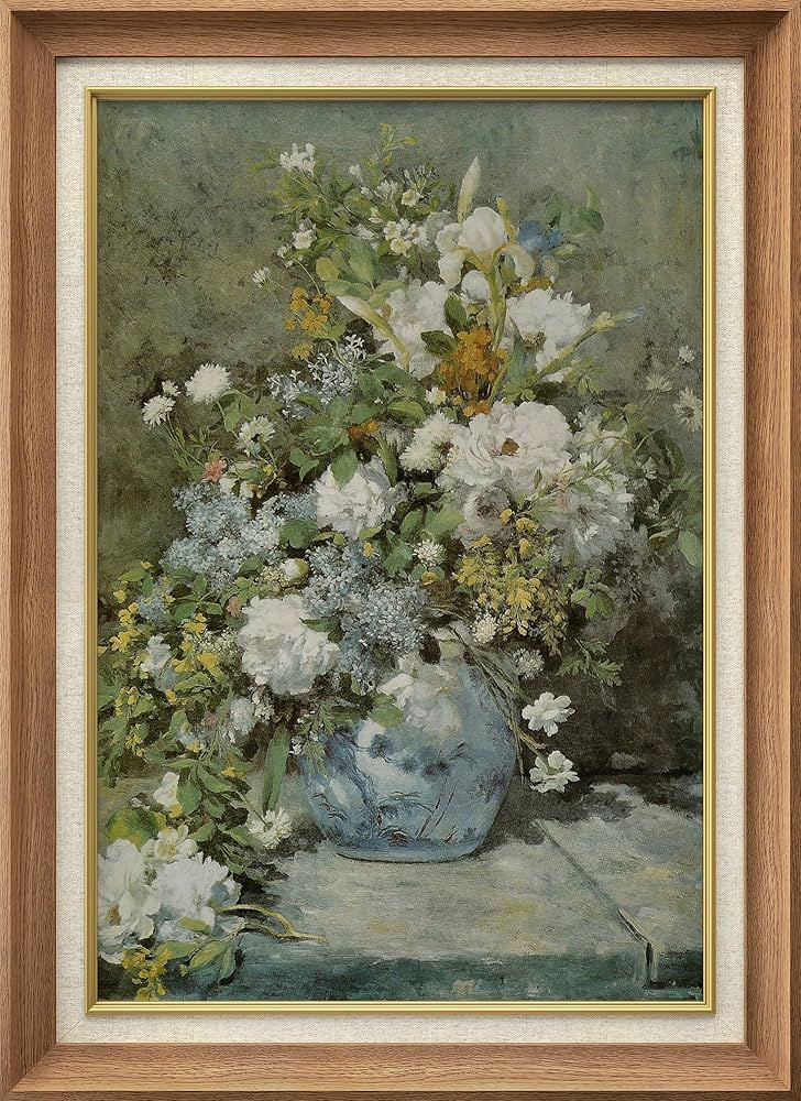 SIGNWIN Premium Frame Art Detailed Flower Bouquet in Vase Illustrations Fine Art Traditional Icon... | Amazon (US)