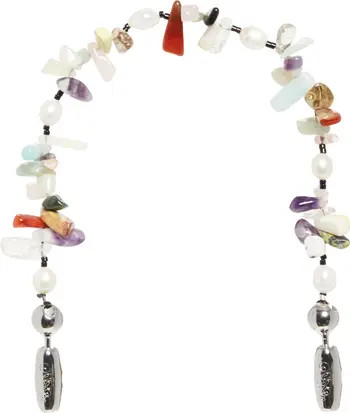 African Opal & Pearl Wrist Strap for iPhone Case | Nordstrom