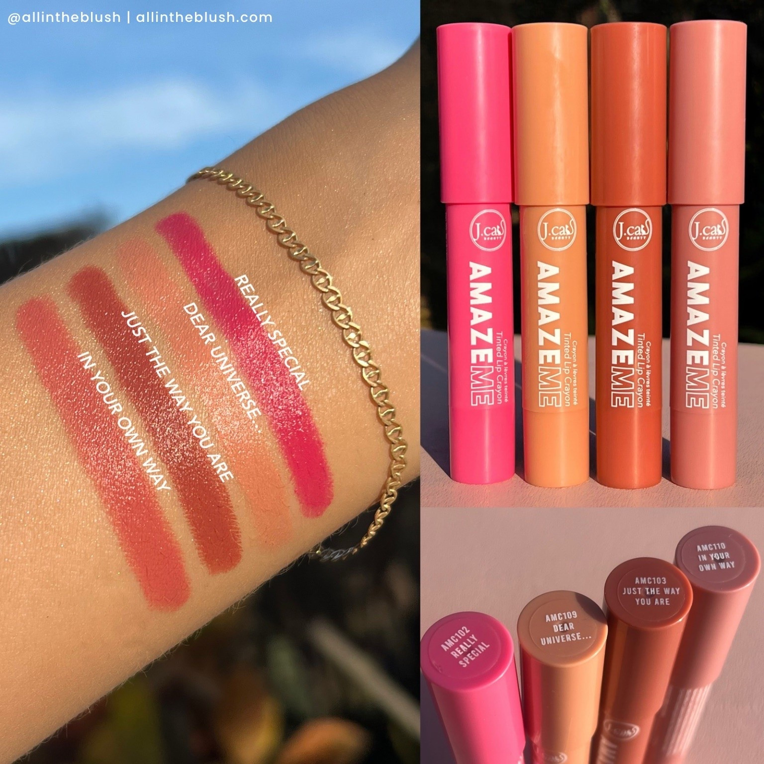Swatching a few shades of the JCAT BEAUTY Amaze Me Tinted Lip Crayons🖍️

#LTKBeauty #LTKgrwm #LTKSaleAlert