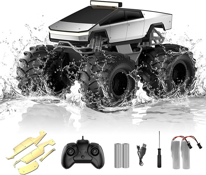Amphibious Remote Control Car, 1:18 Monster Truck Toys for Boys RC Cars, 2.4 GHz Waterproof RC Tr... | Amazon (US)