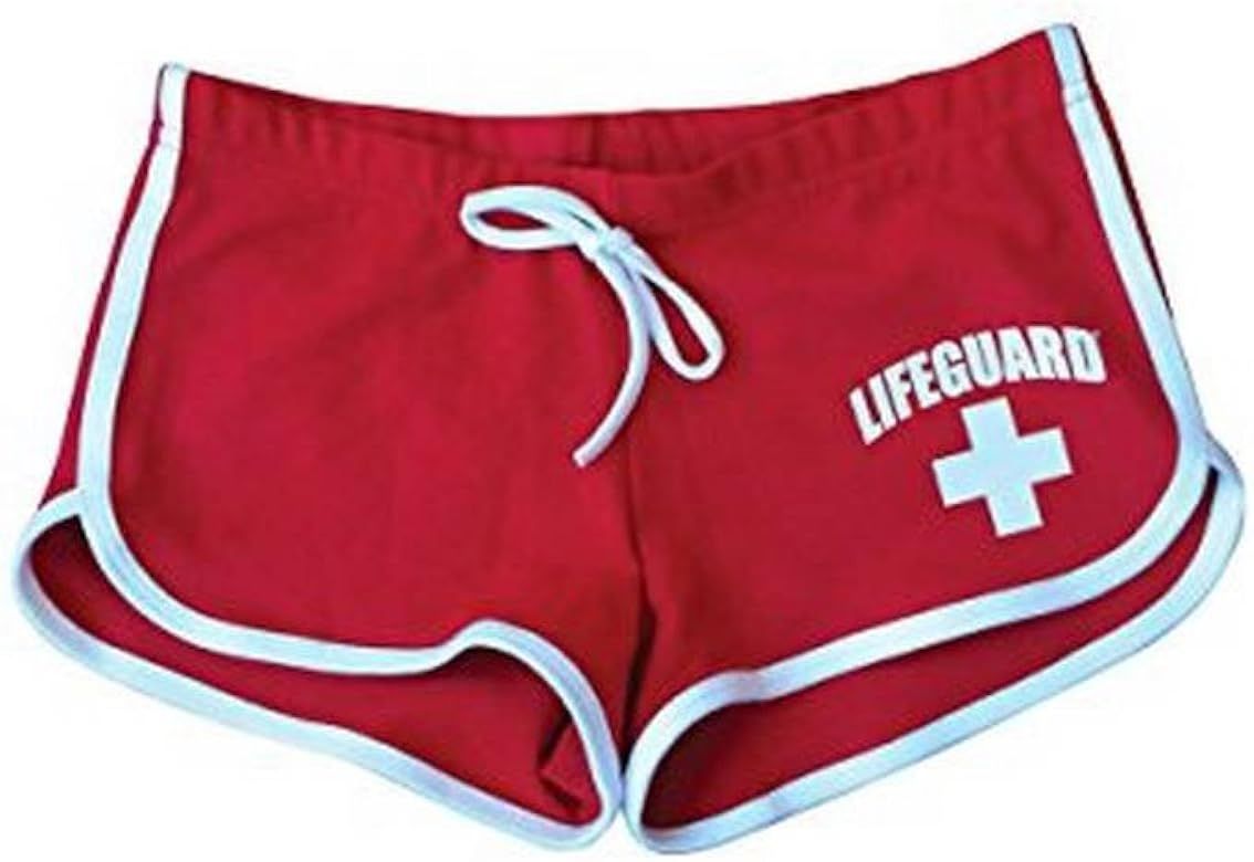 LIFEGUARD Girls Kids Officially Licensed Hi-Cut Short Red and White Soft Cotton Material | Amazon (US)