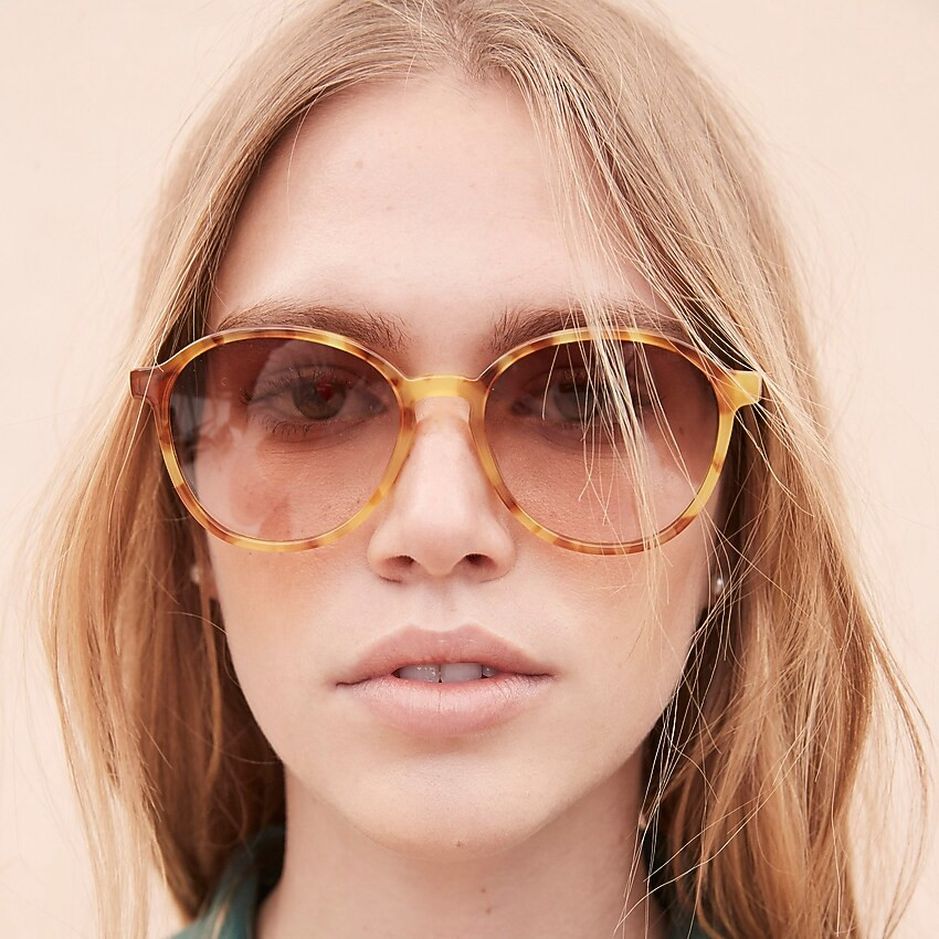 Retro ombré round sunglasses | J. Crew US