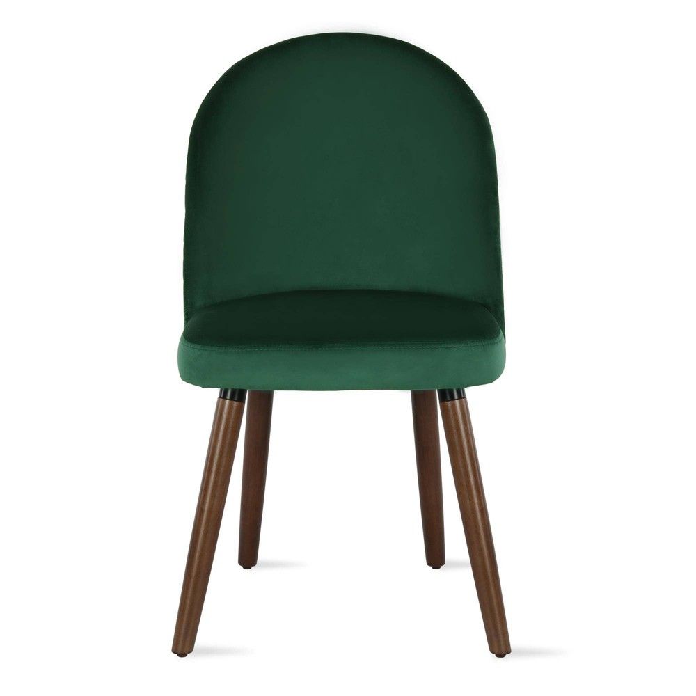 2pc Burma Upholstered Dining Chair Green - Novogratz | Target