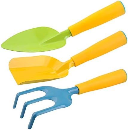 MOFOPAKOO Gardening Tool Set, 3 pcs Kids Gardening Tools, Aluminum,with Non-Slip Ergonomic Handle... | Amazon (US)