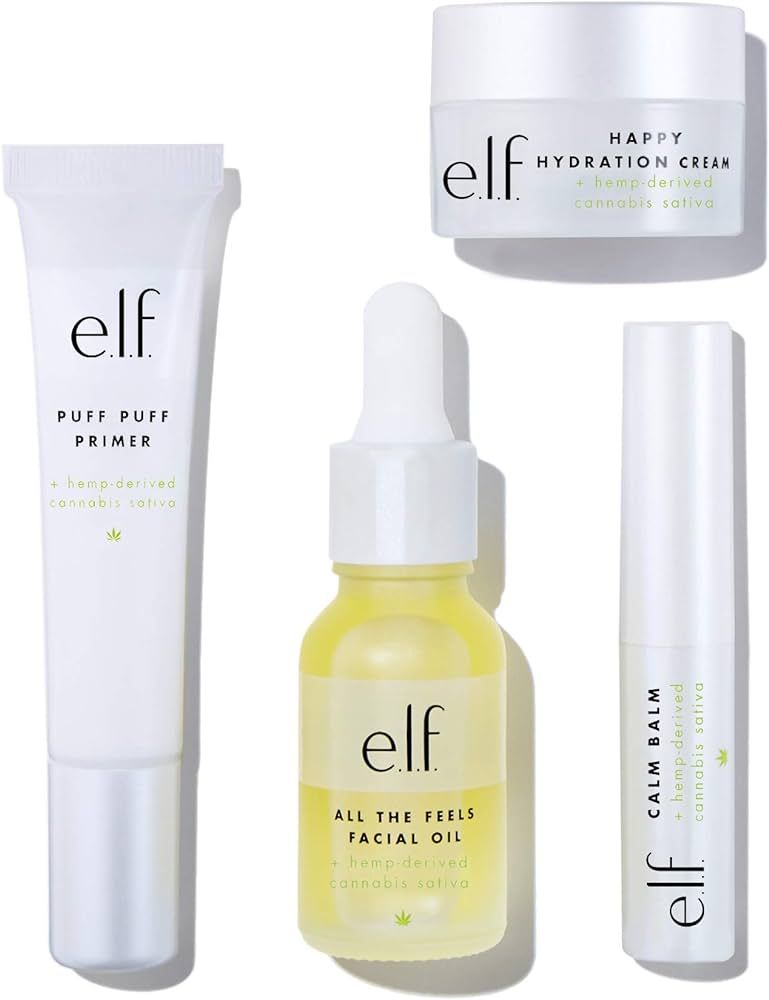 e.l.f. Skin Hit Kit, Infused with Hemp Seed Oil, Nourishes & Hydrates Skin, Soothing & Calming, 4... | Amazon (US)