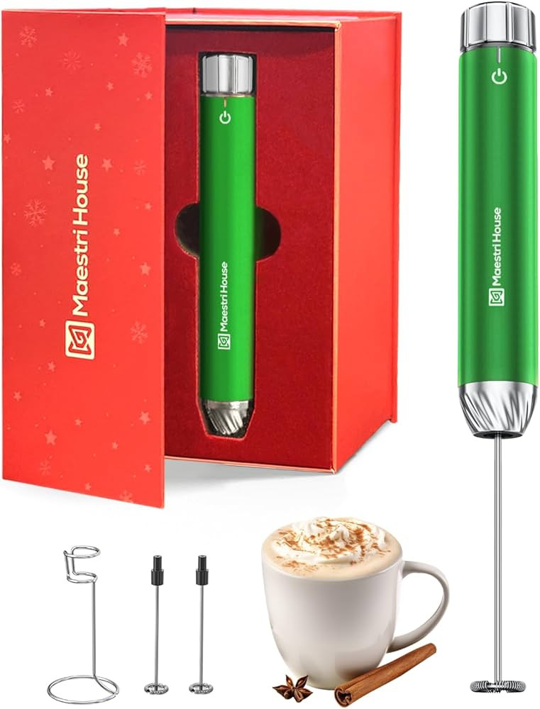Maestri House LunaFro Max Rechargeable Milk Frother with Stepless Speed Control, Handheld Electri... | Amazon (US)