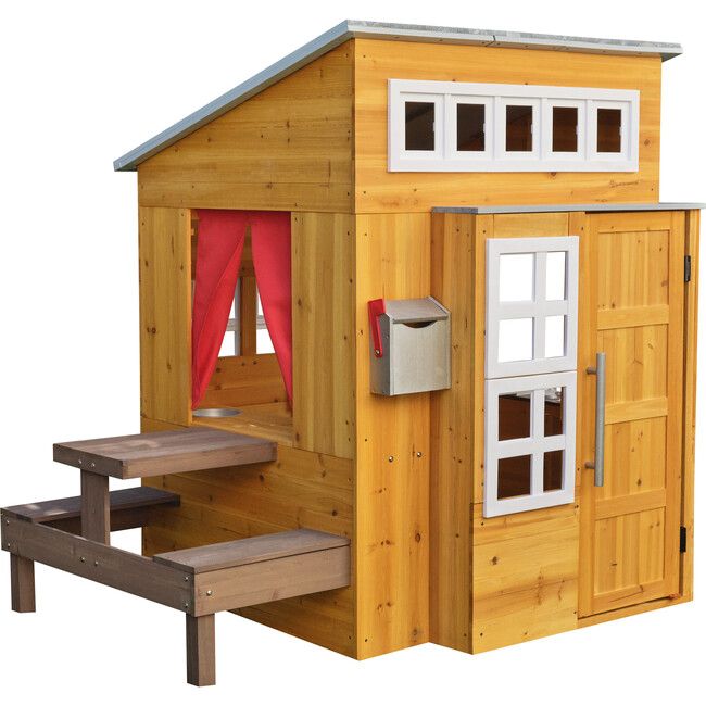 Modern Outdoor Wooden Playhouse | Maisonette