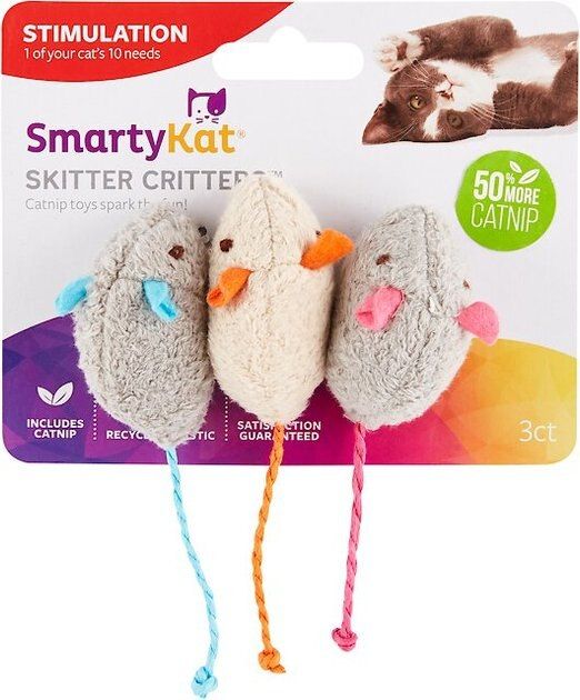 SmartyKat Skitter Critters Catnip Cat Toy - Chewy.com | Chewy.com